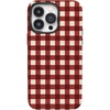 image:imageCasely iPhone 14 Pro Case  Checked Twice  Red Plaid  Bold Protective Design  MagSafe Compatible Design