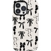 image:imageCasely iPhone 14 Pro Case  Goth Girlie  Black Bows  Bold Protective Design  Compatible with MagSafe