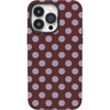 image:imageCasely iPhone 14 Pro Case  Spotted in SoHo  Burgundy Polka Dot  Bold Protective Design  Compatible with MagSafe