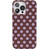 image:imageCasely iPhone 14 Pro Case  Spotted in SoHo  Burgundy Polka Dot  Compatible with MagSafe  Classic Ultra Slim Design