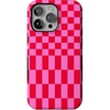 image:imageCasely iPhone 14 Pro Max Case  Vibe Check  Pink Checkerboard  Bold Protective Design  Compatible with MagSafe