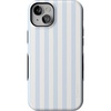image:imageCasely iPhone 15 Case  Blue Stripes  Sunday Best  Bold Protective Design  Compatible with MagSafe