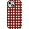 image:imageCasely iPhone 15 Case  Checked Twice  Red Plaid  Bold Protective Design  MagSafe Compatible Design