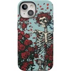 image:imageCasely iPhone 15 Case  Forever Grateful  Grateful Dead Skeleton Floral  Bold Protective Design  Compatible with MagSafe
