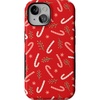 image:imageCasely iPhone 15 Case  Peppermint Kiss  Candy Cane  Bold Protective Design  MagSafe Compatible Design