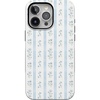 image:imageCasely iPhone 15 Pro Case  Cottage Stripe  Blue Floral  Bold Protective Design  Compatible with MagSafe
