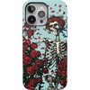 image:imageCasely iPhone 15 Pro Case  Forever Grateful  Grateful Dead Skeleton Floral  Bold Protective Design  Compatible with MagSafe