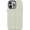 image:imageCasely iPhone 15 Pro Case  Linen Stripe  The Boyfriend Collection  Bold Protective Design  Compatible with MagSafe