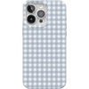 image:imageCasely iPhone 15 Pro Case  Pastel Picnic  Blue Gingham  Compatible with MagSafe  Classic Ultra Thin Design