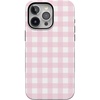 image:imageCasely iPhone 15 Pro Case  Pink Plaid  Sunday Best  Bold Protective Design  Compatible with MagSafe