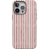image:imageCasely iPhone 15 Pro Case  Pretty in Pastel  Blush Stripes  Bold Protective Design  MagSafe Compatible Design