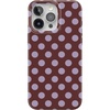 image:imageCasely iPhone 15 Pro Case  Spotted in SoHo  Burgundy Polka Dot  Compatible with MagSafe  Classic Ultra Slim Design
