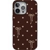 image:imageCasely iPhone 15 Pro Case  Teddy Bows  Brown Polka Dot  Bold Protective Design  MagSafe Compatible Design
