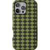 image:imageCasely iPhone 16 Pro Case  Harlequin Wicked Diamond  Black and Green  Bold Protective Design  MagSafe Compatible Design
