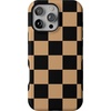 image:imageCasely iPhone 16 Pro Max Case  Fit Check  Black amp Brown Checkerboard  Bold Protective Design  MagSafe Compatible Design