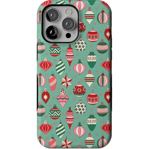 image:imageCasely iPhone 14 Pro Max Case  All Decked Out  Festive Ornaments  Bold Protective Design  MagSafe Compatible Design