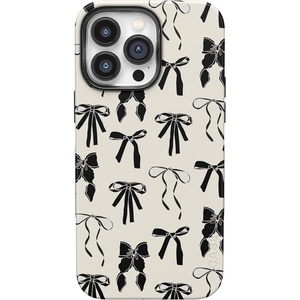 image:imageCasely iPhone 14 Pro Max Case  Goth Girlie  Black Bows  Bold Protective Design  Compatible with MagSafe