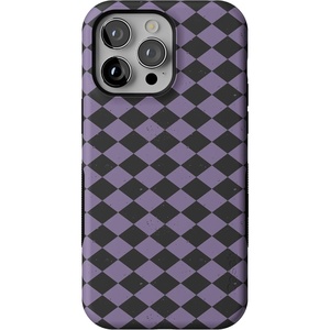 image:imageCasely iPhone 14 Pro Max Case  Harlequin Midnight Diamond  Black and Purple  Bold Protective Design  MagSafe Compatible Design