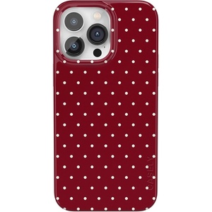 image:imageCasely iPhone 14 Pro Max Case  On the Dot  Maroon Polka Dot  Compatible with MagSafe  Classic Ultra Thin Design