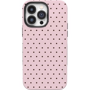 image:imageCasely iPhone 14 Pro Max Case  On the Dot  Pink amp Brown Polka Dot  Bold Protective Design  Compatible with MagSafe