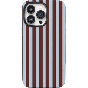 image:imageCasely iPhone 14 Pro Max Case  Sunday in Brooklyn  Chocolate Blue Stripes  Bold Protective Design  Compatible with MagSafe