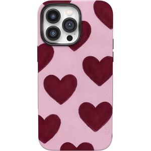 image:imageCasely iPhone 14 Pro Max Case  Whole Lotta Love  Plum Hearts  Bold Protective Design  MagSafe Compatible Design