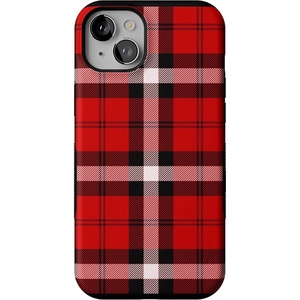 image:imageCasely iPhone 15 Case  As if  Red Plaid  Bold Protective Design  MagSafe Compatible Design