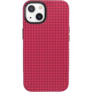 image:imageCasely iPhone 15 Case  Best Dressed  Red Houndstooth  Bold Protective Design  MagSafe Compatible Design