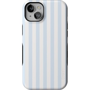 image:imageCasely iPhone 15 Case  Blue Stripes  Sunday Best  Bold Protective Design  Compatible with MagSafe