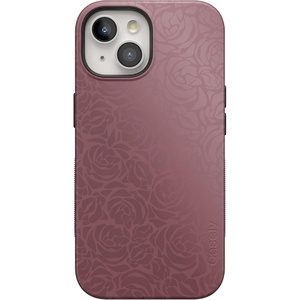 image:imageCasely iPhone 15 Case  Bordeaux Rose  Moody Monochrome  Bold Protective Design  Compatible with MagSafe