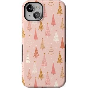 image:imageCasely iPhone 15 Case  Bubblegum Forest  Christmas Tree  Bold Protective Design  MagSafe Compatible Design