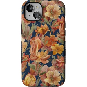 image:imageCasely iPhone 15 Case  Fallen Gold  Antique Floral  Bold Protective Design  Compatible with MagSafe