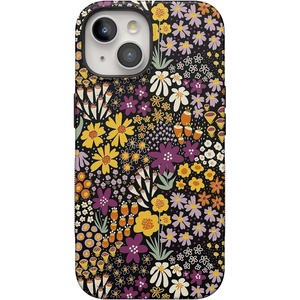 image:imageCasely iPhone 15 Case  Falling for You  Plum Floral  Bold Protective Design  MagSafe Compatible Design