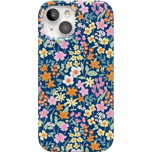 image:imageCasely iPhone 15 Case  Full Bloom  Navy Floral  Compatible with MagSafe  Classic Ultra Slim Design