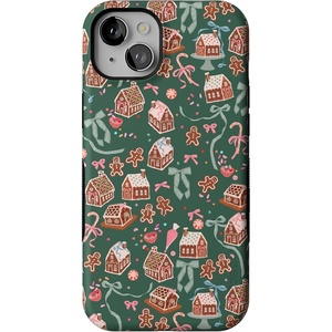 image:imageCasely iPhone 15 Case  Gingerbread Lane  Holiday Sweets  Bold Protective Design  MagSafe Compatible Design