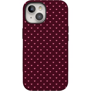 image:imageCasely iPhone 15 Case  Heart Noir  Tiny Hearts  Bold Protective Design  MagSafe Compatible Design