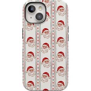 image:imageCasely iPhone 15 Case  Jolly St Nick  Retro Claus  Bold Protective Design  MagSafe Compatible Design