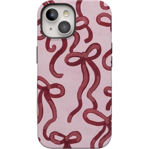 image:imageCasely iPhone 15 Case  Love Me Knot  Mauve Bow  Bold Protective Design  MagSafe Compatible Design