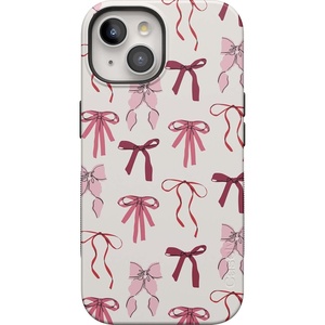 image:imageCasely iPhone 15 Case  Lover Girlie  Pink Bows  Bold Protective Design  Compatible with MagSafe