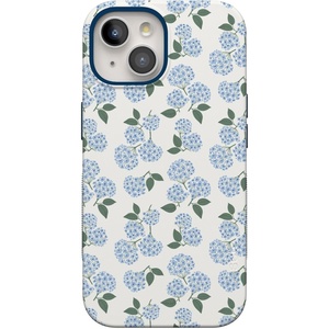 image:imageCasely iPhone 15 Case  Nantucket Cottage  Blue Hydrangea  Bold Protective Design  Compatible with MagSafe