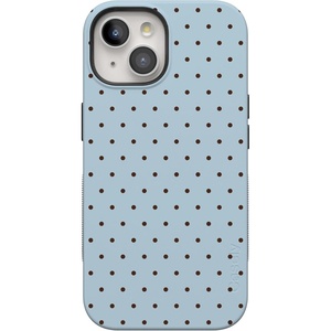 image:imageCasely iPhone 15 Case  On the Dot  Blue amp Brown Polka Dot  Bold Protective Design  Compatible with MagSafe