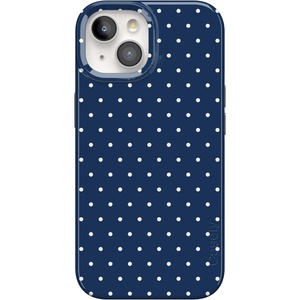 image:imageCasely iPhone 15 Case  On the Dot  Navy Polka Dot  Compatible with MagSafe  Classic Ultra Slim Design