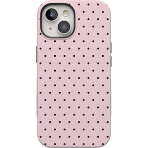 image:imageCasely iPhone 15 Case  On the Dot  Pink amp Brown Polka Dot  Bold Protective Design  Compatible with MagSafe