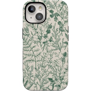 image:imageCasely iPhone 15 Case  Sage Garden  Green Floral  Bold Protective Design  Compatible with MagSafe