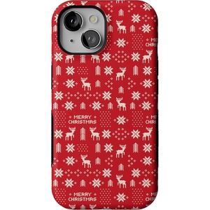 image:imageCasely iPhone 15 Case  Stocking Stuffer  Christmas Knit  Bold Protective Design  MagSafe Compatible Design