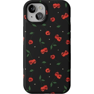 image:imageCasely iPhone 15 Case  Sweet Revenge  Cherry Skulls  Bold Protective Design  Compatible with MagSafe