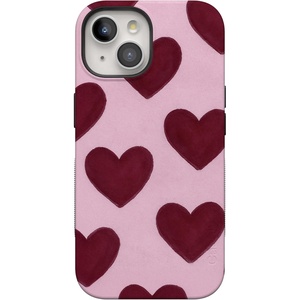 image:imageCasely iPhone 15 Case  Whole Lotta Love  Plum Hearts  Bold Protective Design  MagSafe Compatible Design