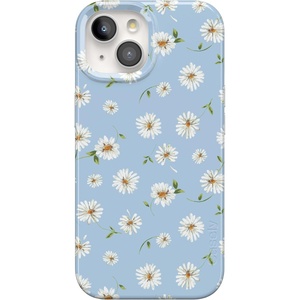 image:imageCasely iPhone 15 Case  Wild at Heart  Tiger  Compatible with MagSafe  Classic Ultra Thin DesignDaisy Daydream  Baby Blue Floral