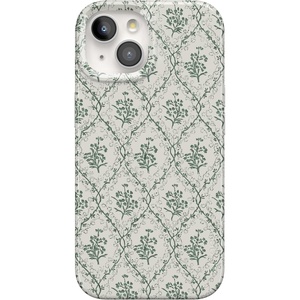 image:imageCasely iPhone 15 Case  Wild at Heart  Tiger  Compatible with MagSafe  Classic Ultra Thin DesignSage Tapestry  Floral Vines