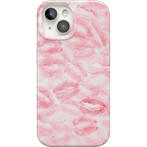 image:imageCasely iPhone 15 Case  Wild at Heart  Tiger  Compatible with MagSafe  Classic Ultra Thin DesignSealed with a Kiss  Pink Lipstick